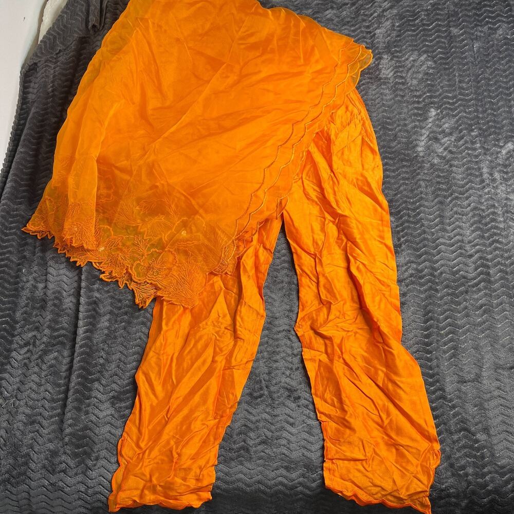 Kalki Fashion Orange Pants with shawl